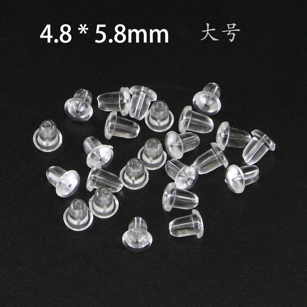 Picture of 10000 px/pack wholesale plastic earring plugs earplugs silicone earplugs jewelry plum blossom earplugs diy earrings accessories
