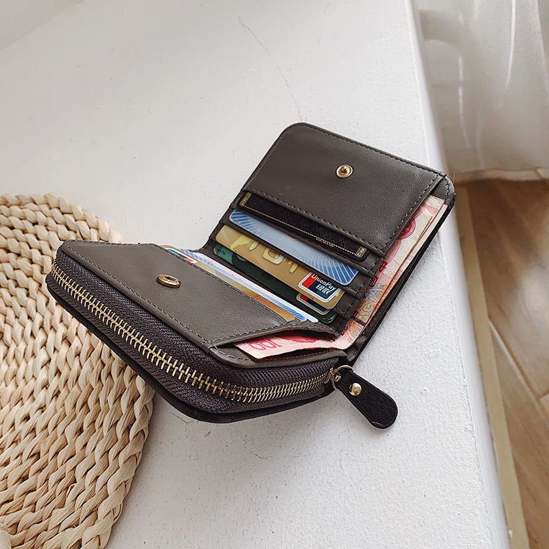 Picture of 2024 Cross-border Mini Small Wallet Women's Bag Short Zipper Short Cute Coin Purse Student Embroidered Wallet for Women
