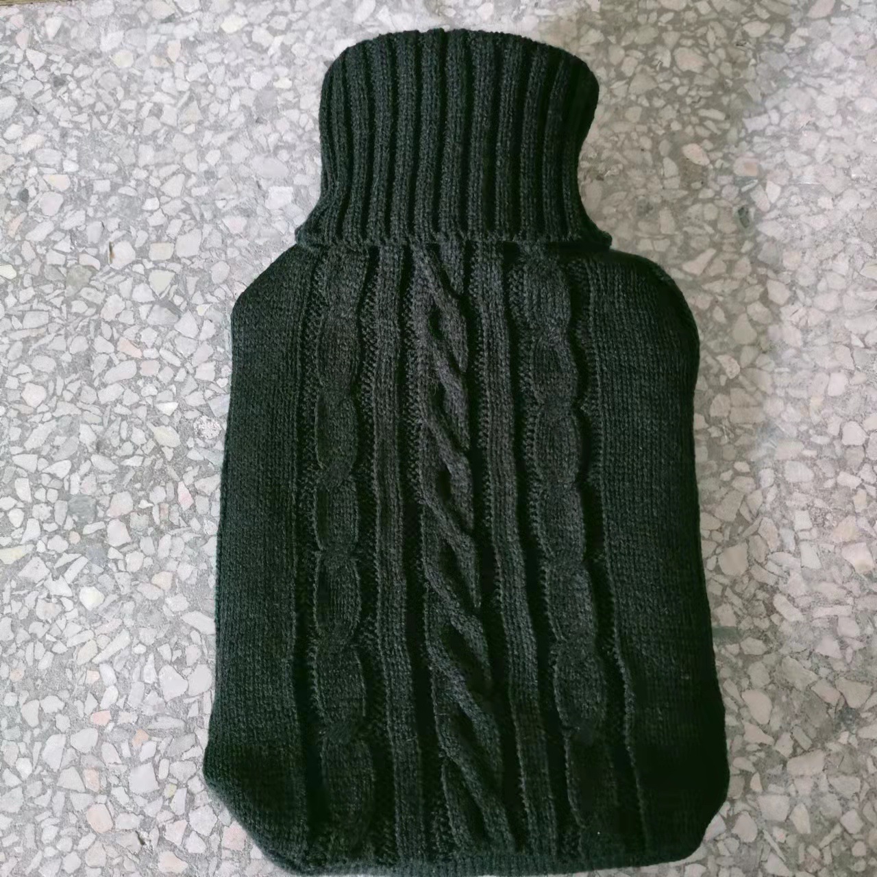 Picture of 2000ml hot water bag knitted cover large cloth cover water-filled hot water bag flannel bag super soft knitted insulation