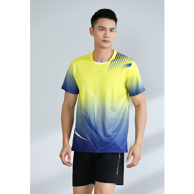 Picture of Badminton clothes sports suit women's quick-drying breathable tennis clothes men's table tennis competition training volleyball clothes printed logo