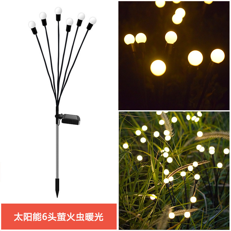 Picture of Outdoor Waterproof Solar Firefly Ground Lamp Atmosphere Lamp Landscape Lamp Lawn Lamp Solar Outdoor Garden Lamp