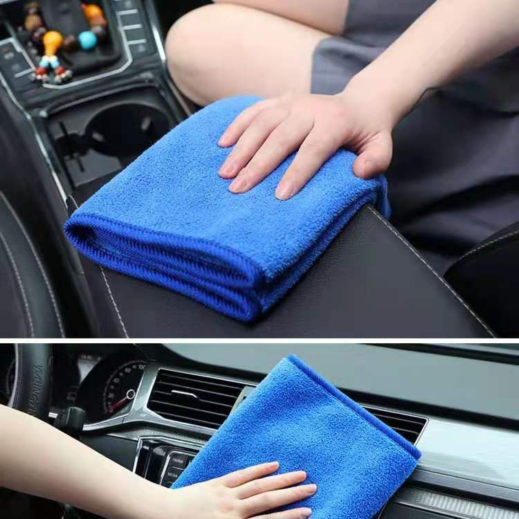 Picture of 250g Fine Fiber Car Wash Towel, Absorbs Water and Does Not Shed Easily, Car Wipes, Housekeeping Cleaning Rags, Dual-Purpose for Home and Car