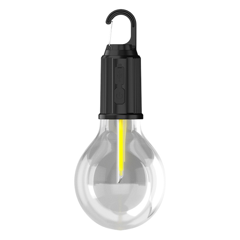 Cross-border outdoor new camping lights tungsten filament rechargeable camping lights LED bulb lights home emergency night market stall lights