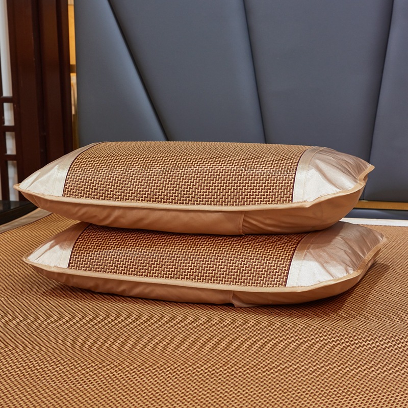 Picture of Factory wholesale rattan mat mat three-piece ice silk mat foldable summer student single air-conditioned mat dormitory bamboo mat