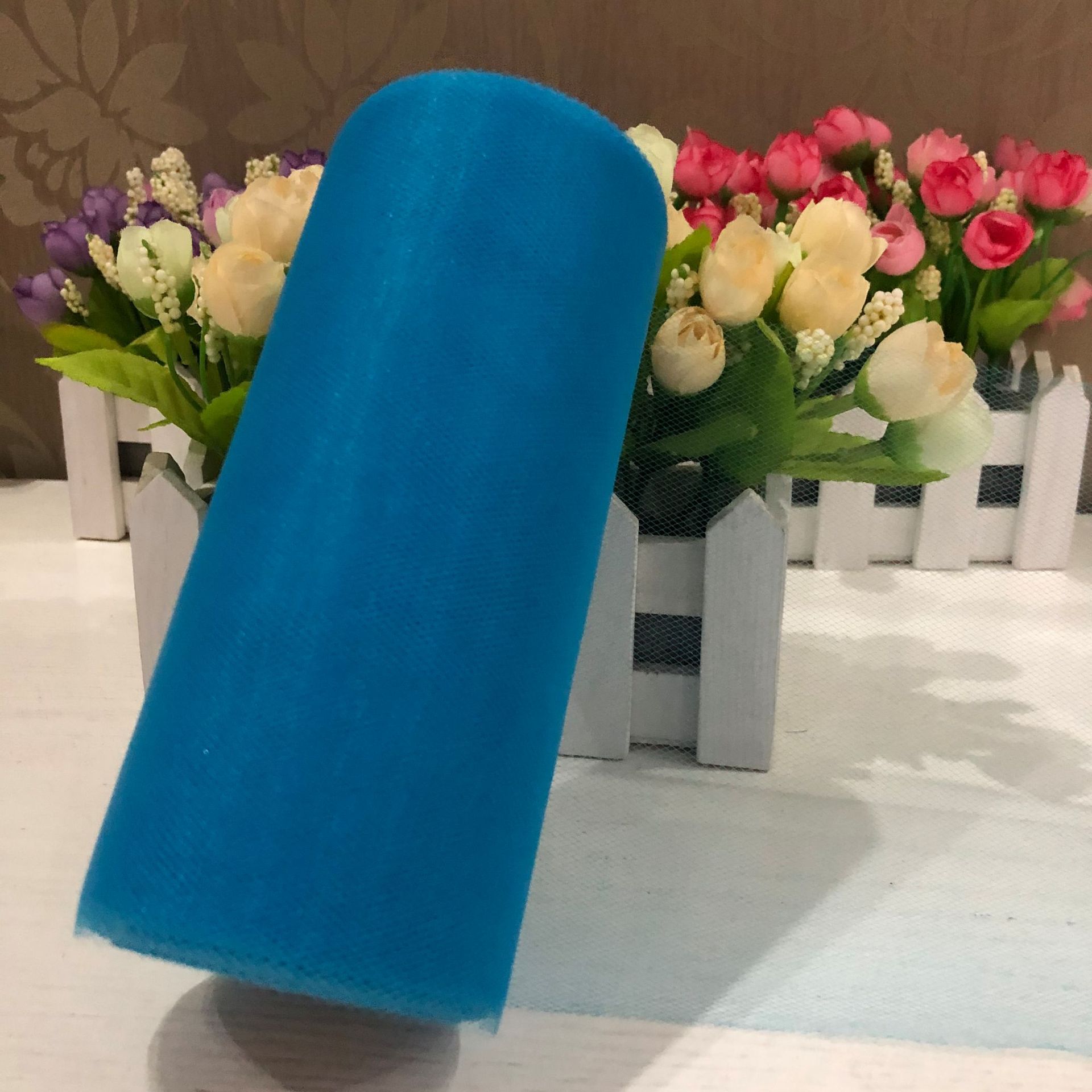 Picture of Wedding party decoration American mesh roll tutu skirt birthday table skirt tulle yarn wedding decoration 15cm * 25 yards