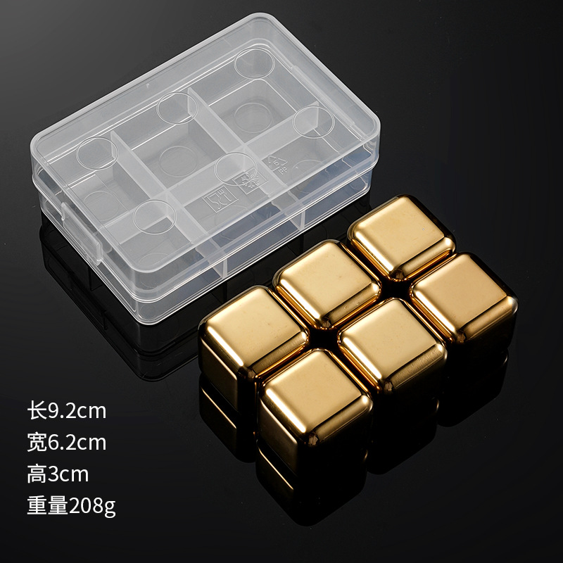 Picture of Cross-Border Stainless Steel Ice Cubes 304 Steel Ice Cubes Red Wine Beer Beverage Iced Metal Ice Cubes High Quality Ice Tartar