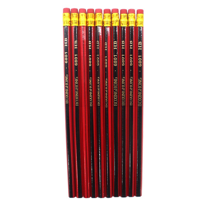 Pencil Wholesale Drawing Sketch Pen Children's Prize Learning Stationery with Eraser Hexagon Pencil Primary School Students hb Pencil