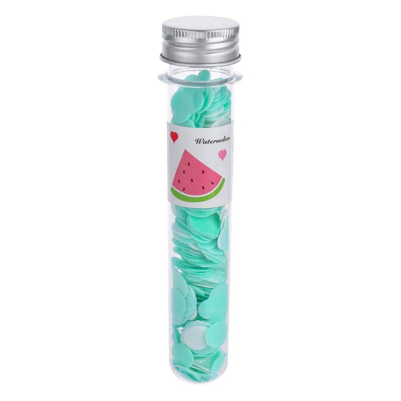 Outdoor portable hand washing travel disposable paper soap piece test tube soap Flower soap paper bottled Flower soap piece