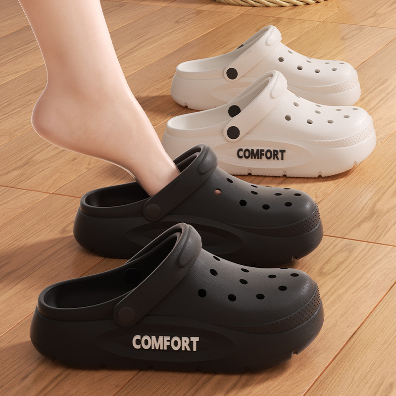 New Style Shoes for Men's Summer Outer Wear Non-slip Driving Dual-purpose Sandals with Thick Sole Beach Slippers