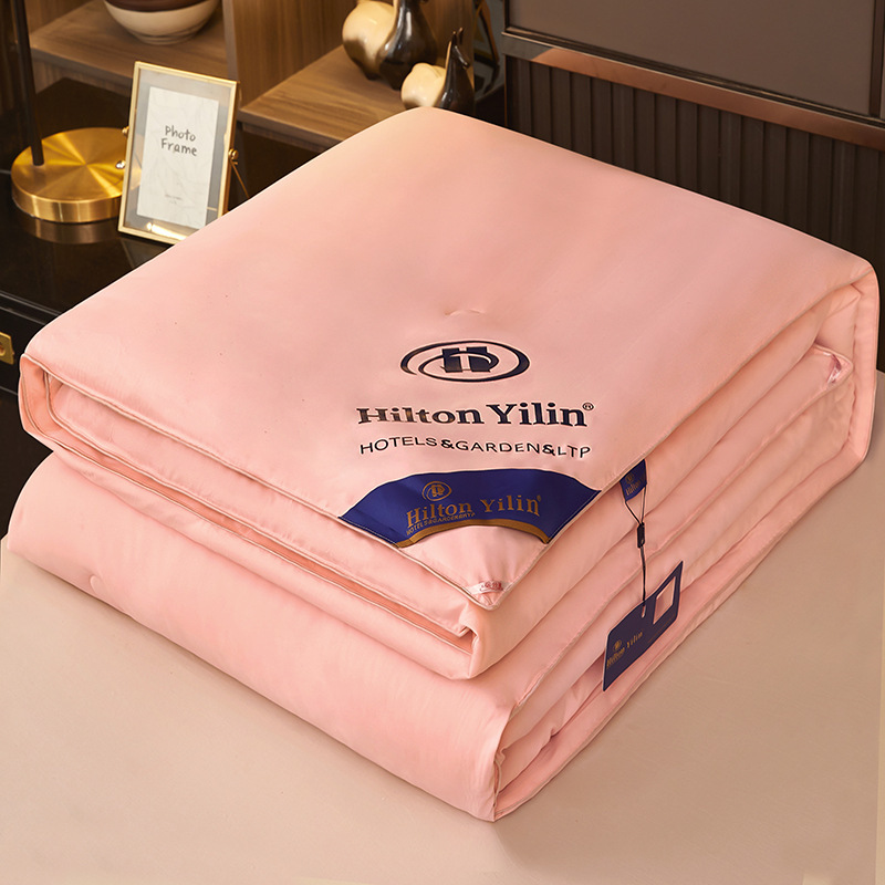 Picture of Hilton Doubletree Silk Cotton Quilt Hotel Feather Velvet Spring, Autumn and Winter Quilt Core Can Be Used in All Seasons, Same Style as Hotel Quilt