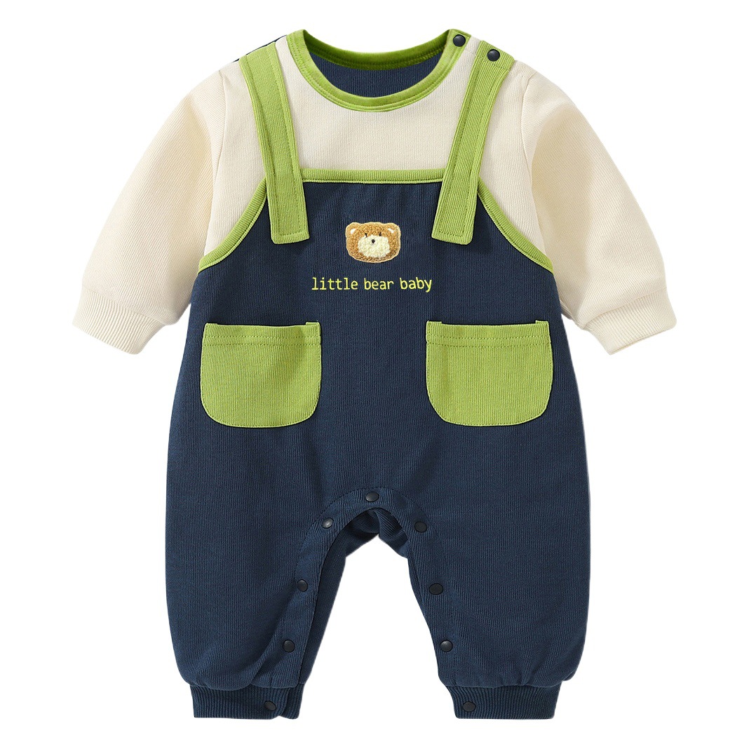 Factory a generation of baby clothes spring and autumn newborn climbing clothes newborn children's clothes baby jumpsuit