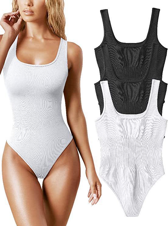 Picture of In-Stock 2025 European and American Cross-Border Foreign Trade Amazon Aliexpress Independent Platform Women's U-Neck Sleeveless Tight-Fitting Tank Top