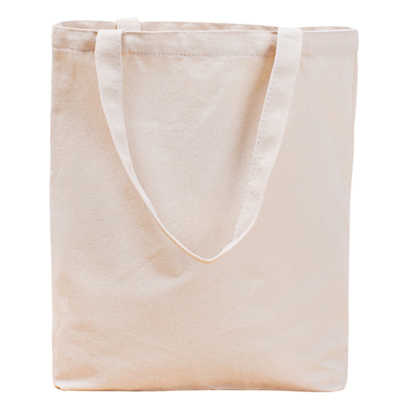 Thick black portable blank canvas bag with zipper in stock student wholesale canvas bag printed logo pattern