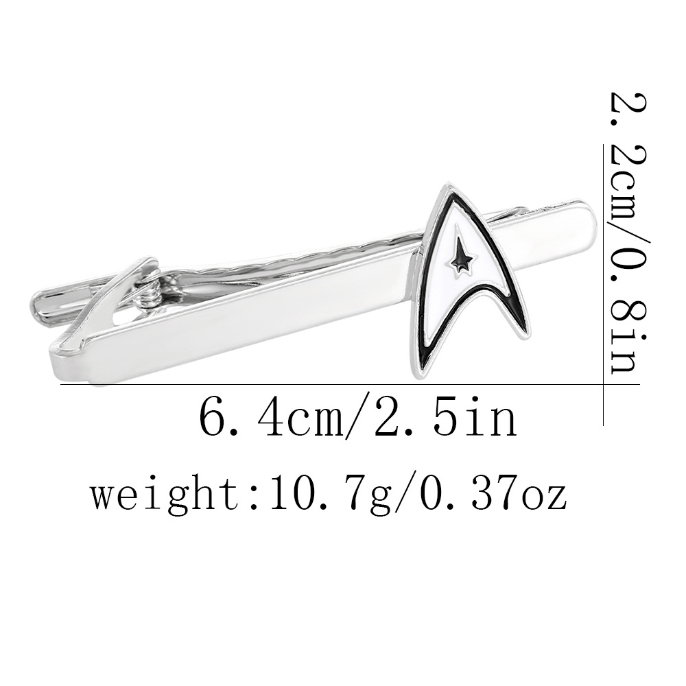Picture of Europe and the United States cross-border trend Star Trek alloy tie clip creative suit shirt Joker accessories manufacturers new products