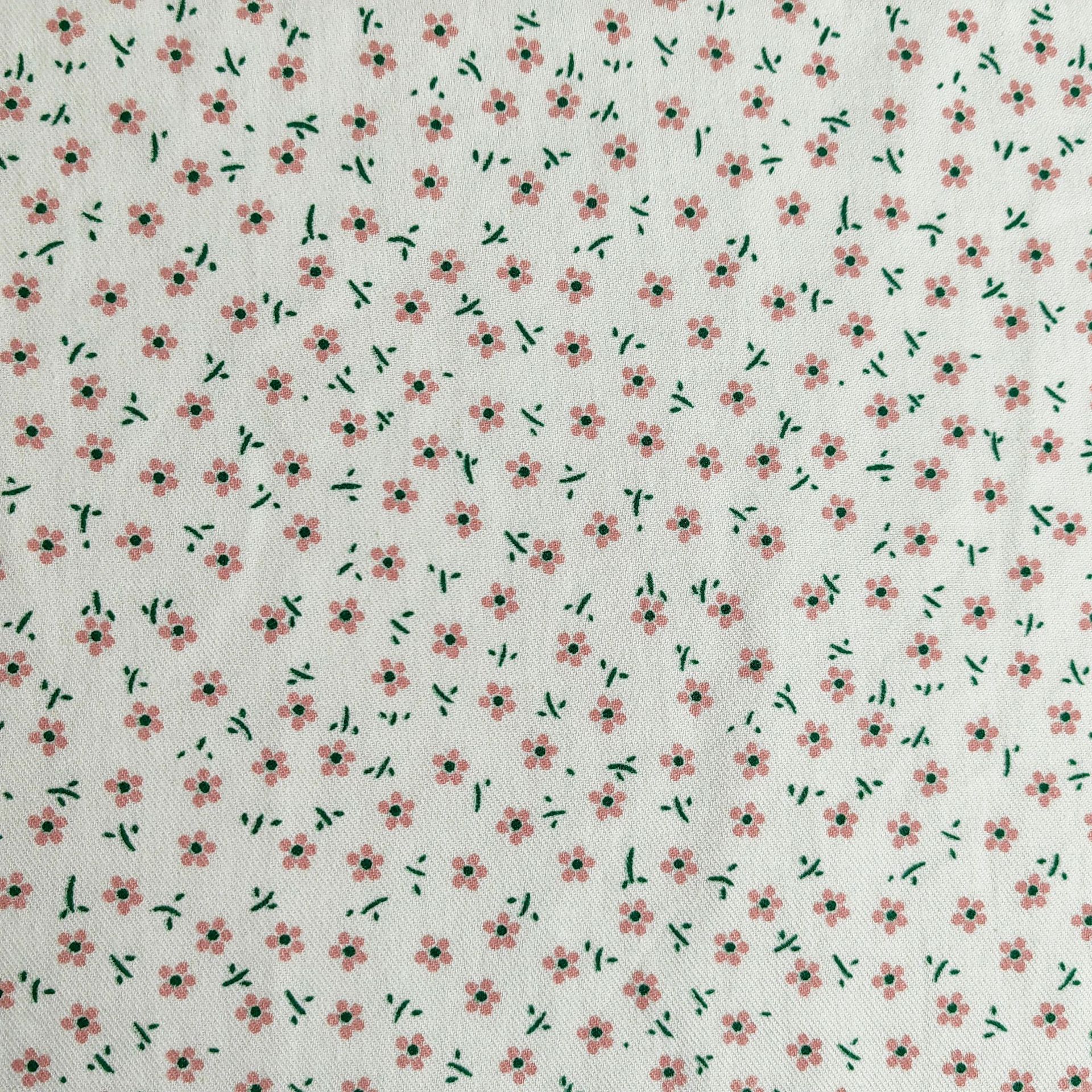 Picture of Spring and Summer Woven Washed Double-Sided Twill Small Fresh Floral Cotton Printed Shirt Dress Children's Clothing Fabric