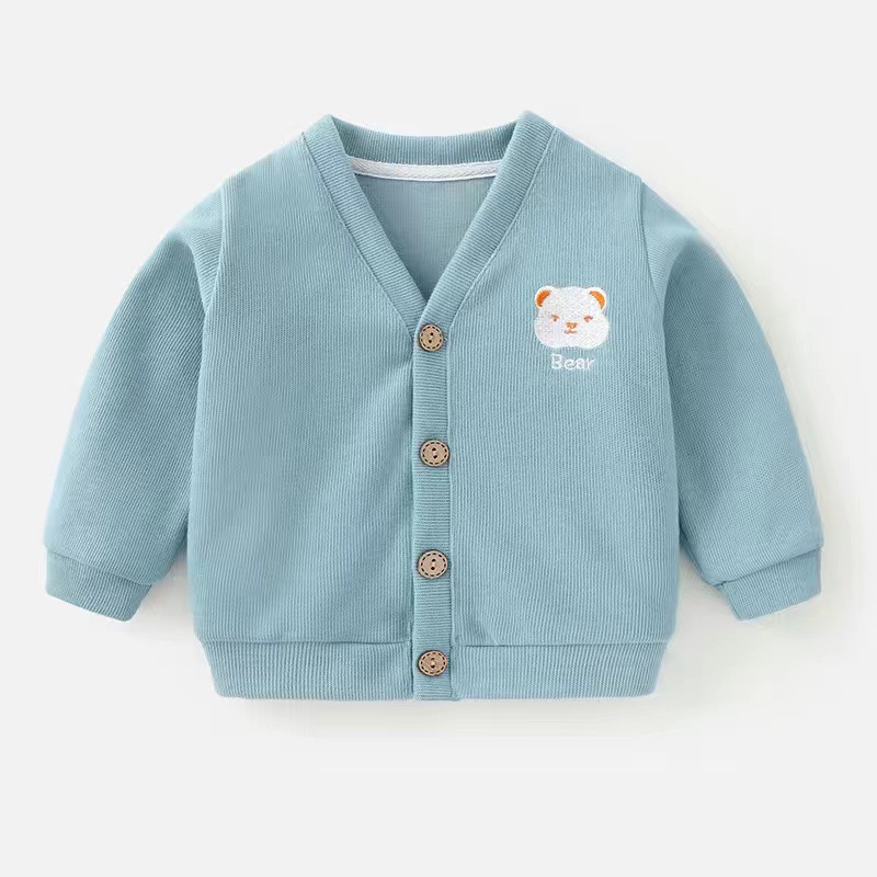 Picture of Baby Coat Spring and Autumn Girls' Western Style Spring and Autumn Clothes Baby Top Korean Knitted Clothes Baby Coat