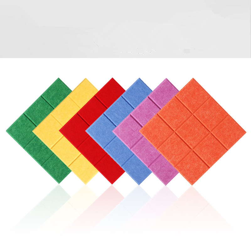 Spot supply color felt board felt wall stickers photo sound insulation board square 9mm message Jiugongge