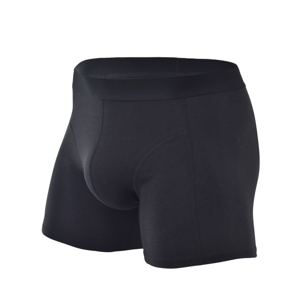 Picture of Pure Cotton Anti-Wear Leg Boxer Briefs American Trendy Underwear Amazon Cross-Border Wholesale Sports Long European and American Underwear for Men