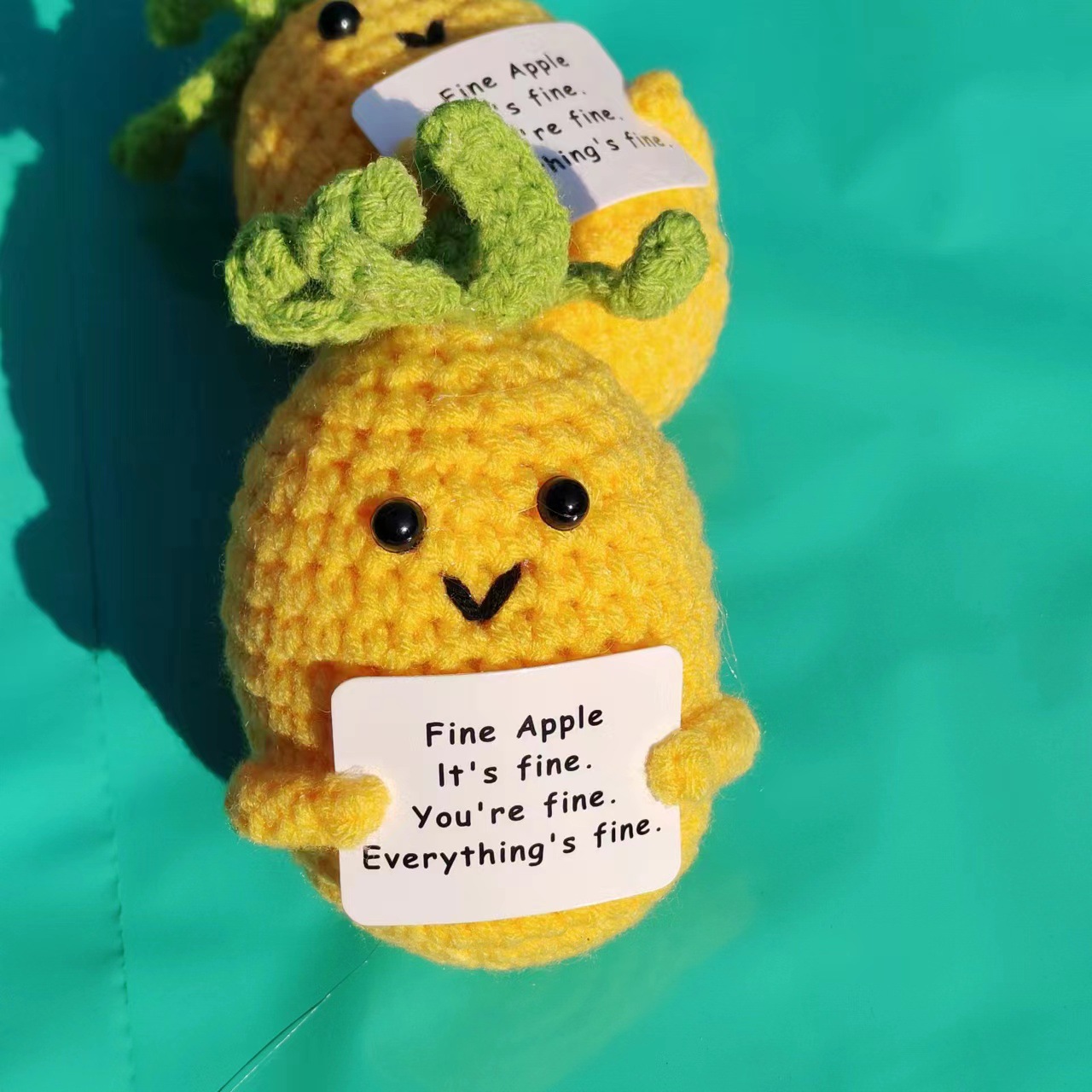 Picture of A Handmade Wool Woven Pendant Internet Celebrity Funny Positive Energy Vegetable Finished Fruit Doll Ornaments Pendant