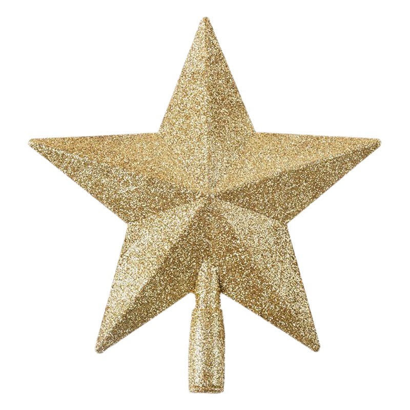 Christmas Venue 2022 Scene Layout Decorative Supplies Glitter Plastic Stereo Tree Top Star Duoduo Package Accessories