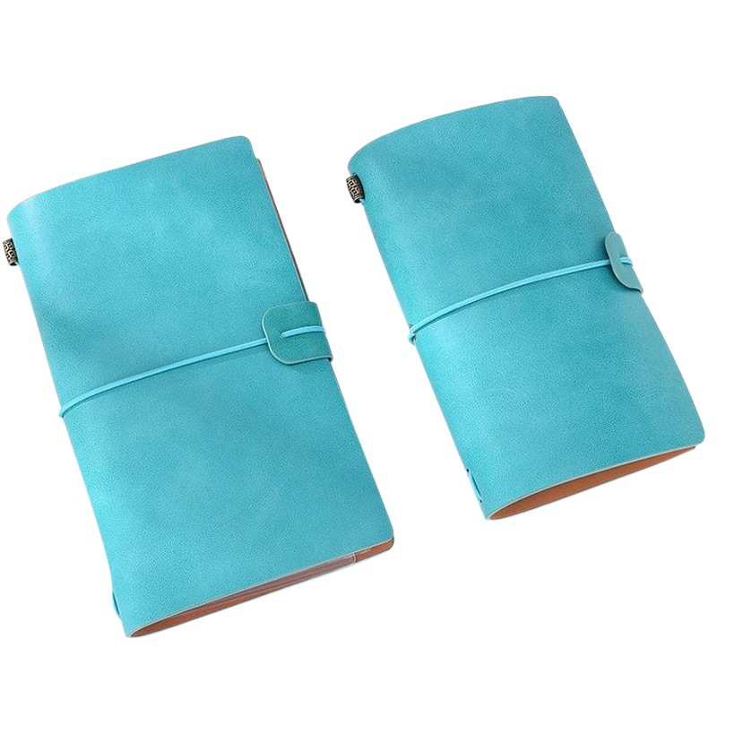 Cute Internet Popular TikTok Hand Account Book Antique Creative Travel Book A6 Mini Loose-leaf Removable Soft Leather Hand Account Book