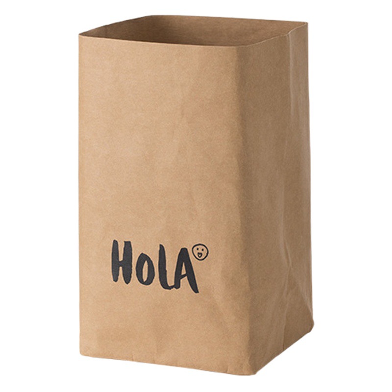 Ting Mo washable Kraft paper storage bag square bottom bag packing bag paper bag printable gift refrigerator kitchen bedroom