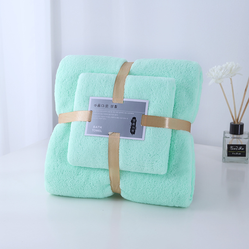 Picture of Towel and Bath Towel Set, Absorbent, Quick-Drying, Face Wash and Bath Gift, Wedding Souvenir, Wholesale, Soft and Skin-Friendly
