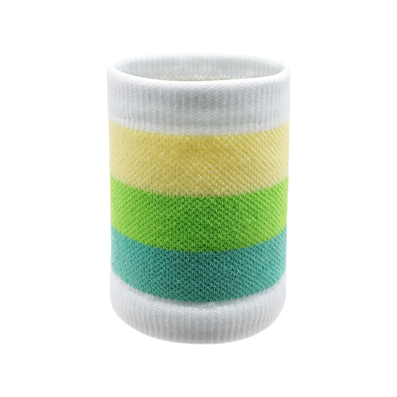 Picture of Sports Cycling Running Fitness Basketball Badminton Wristband Sweat-Absorbent Anti-Sprain Colorful Cotton Towel Wristband