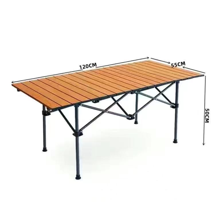 Picture of Wholesale Outdoor Folding Table Metal Egg Roll Table Portable Camping Picnic Table Stall Table Camping BBQ Self-driving Tour