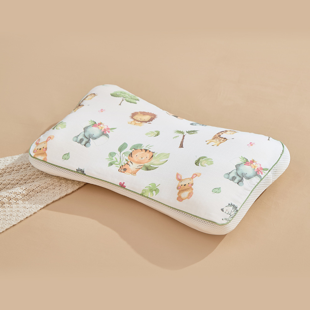 Picture of Children's pillow 1-3-6 years old and above the four seasons universal baby partition pillow kindergarten primary school students special breathable pillow