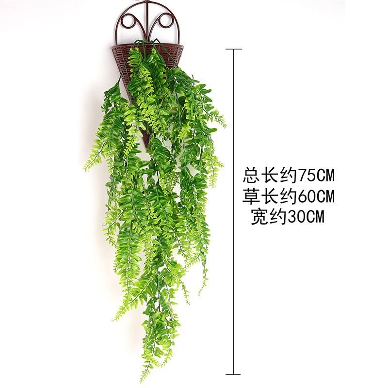 Picture of Amazon Simulation Wall Hanging Persian Grass Rattan Artificial Hanging Fern Vine Hanging Green Plant