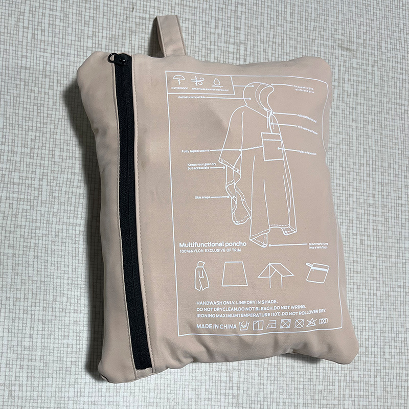 Picture of Tactical Raincoat Outdoor Waterproof Multi-function Anti-rainstorm Pressure Glue Rain Travel Mountaineering Fishing Camping Portable Folding