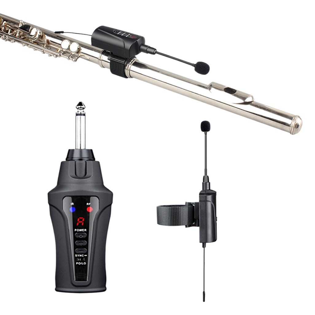 ACEMIC flute Piccolo bamboo flute wireless microphone UHF wireless receiver amplifier wireless receiving system
