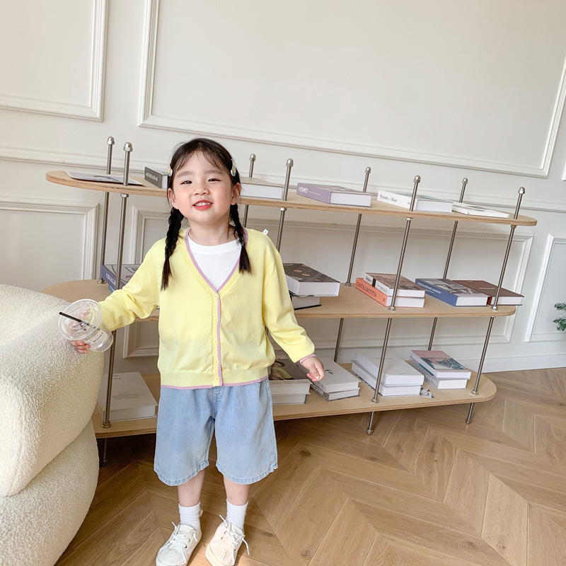 Picture of [Clearance-No Return and Exchange] Summer and Autumn Children's Cardigan Thin Ice Silk Sunscreen Knitwear Air-conditioning Shirt for Boys and Girls