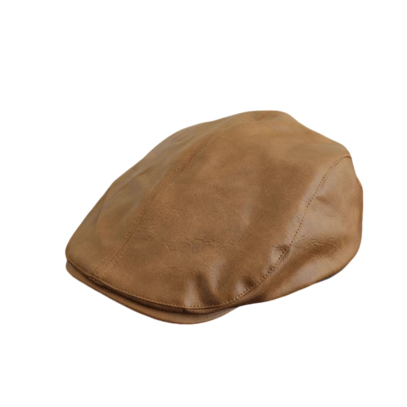 Picture of Children's Hat Men's Autumn and Winter British Fashion Cool Yuppie Leather Children's Forward Cap Retro Painter Cap