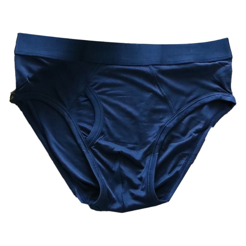 Picture of Tangge natural mulberry silk heavy fine men's knitted silk underwear briefs briefs shorts breathable and comfortable