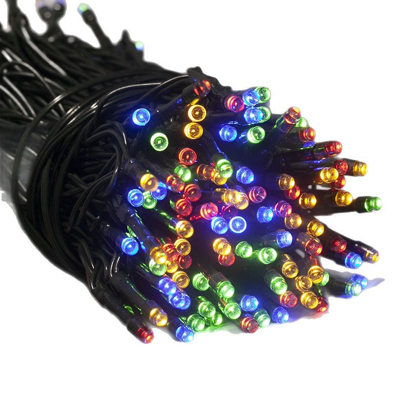 Picture of led string lights outdoor solar lights string line atmosphere lights strip outdoor tree decorative lights courtyard layout lights