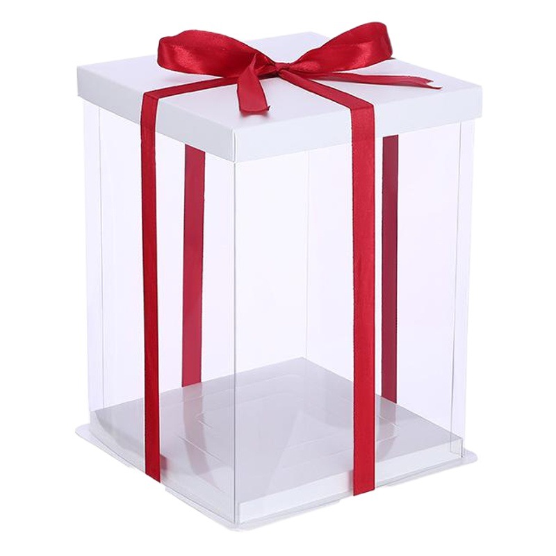 Transparent Cake Box 4 Inches 6 Inches 8 Inches 10inch 12inch Dessert Box Baking Birthday Cake Box Packaging Box