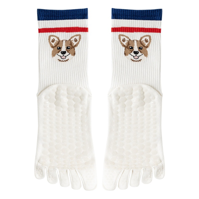 Yoga Socks Children's Five-Finger Socks Spring and Summer Sports Running Fitness Professional Pilates Indoor Non-Slip Floor Socks
