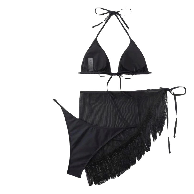 2023 New Tassel Skirt Bikini Three-piece Set
