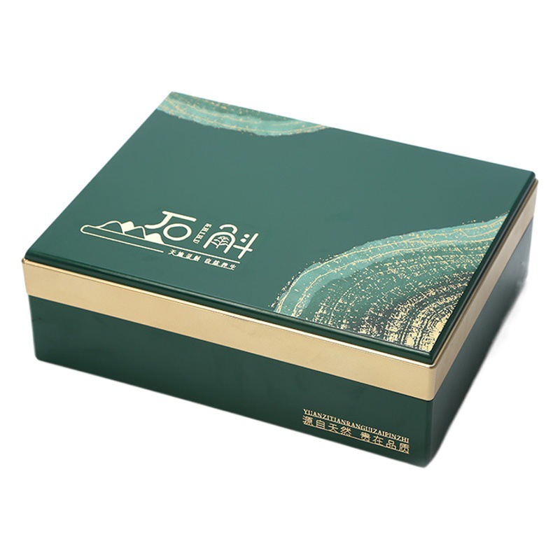 Huoshan Dendrobium candidum gift box high-end packaging box 100G 150g maple bucket particle gift box wooden box wholesale