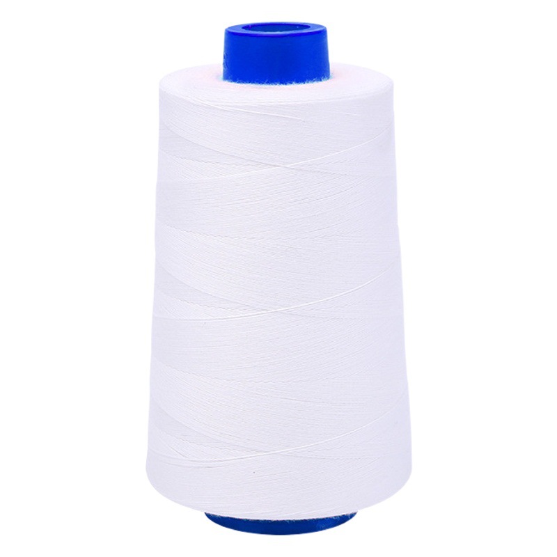 White pure cotton thread 402 sewing machine garment dyeing cotton sewing thread 202 long staple cotton 40s3 pure cotton sewing thread