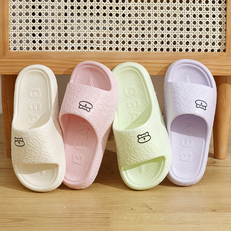 Picture of New Cartoon Sandals and Slippers for Women Summer Couple Wear Non-slip Thick Bottom Bathroom Bathing Hotel Slippers for Men Summer