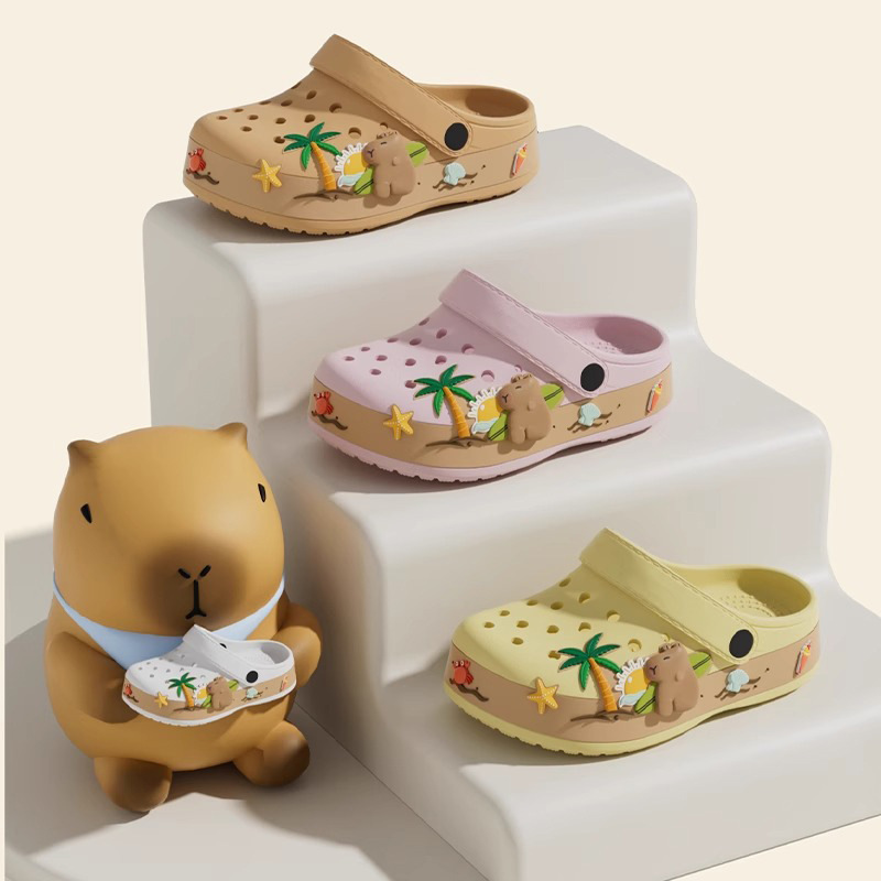 Kapibala Children's Hole Shoes Boys and Girls Sandals Summer New Outdoor Beach Shoes Bathing Sandals