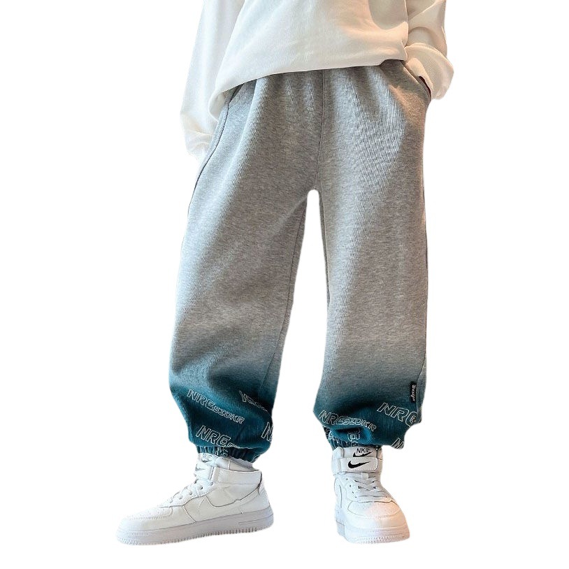 Children's Wear Boys Spring and Autumn 2022 New Arrival Mid-Autumn Gradual Sports Korean Style Loose Sweat Pants for Baby