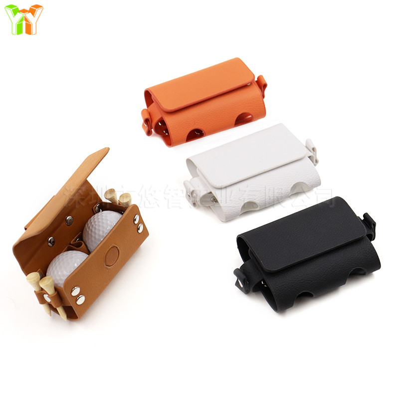 Japanese and Korean New Waist Hanging Long 2 Small Ball Pack golf Rack golf Tee 4 Pack Storage Bag