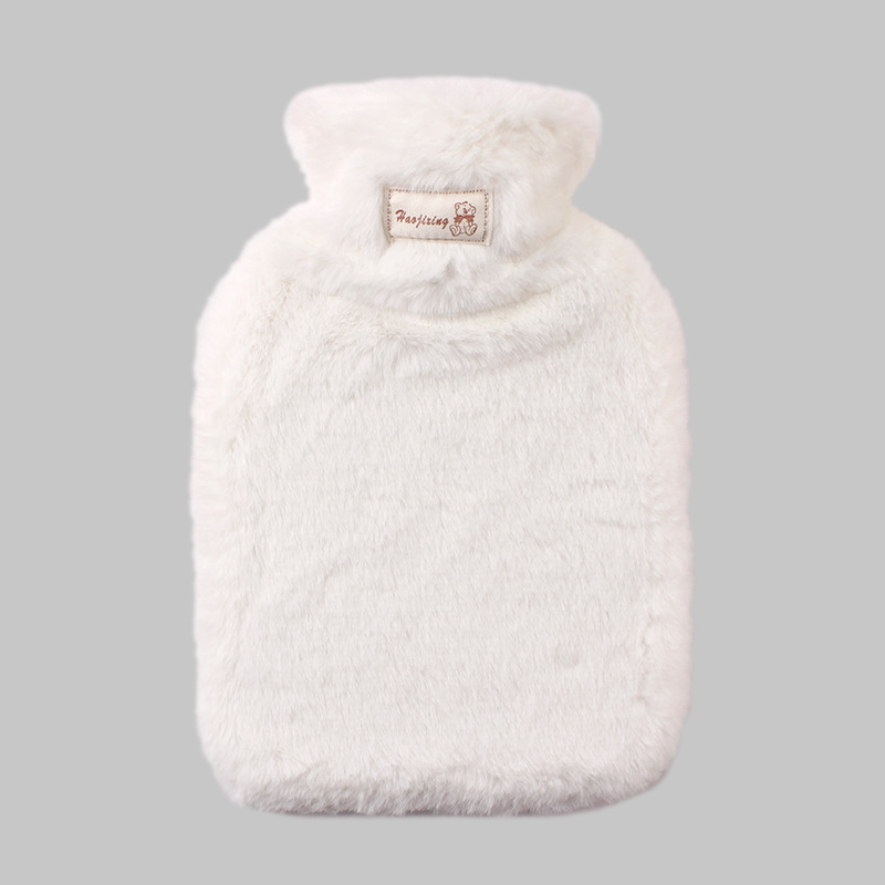 Picture of Cross-Border Spot Logo Thickeneded Plush Cloth Cover Hand Warmer Bag Hot Water Bag Filled with Water Hot Water Bag Hand Warmer Pvc