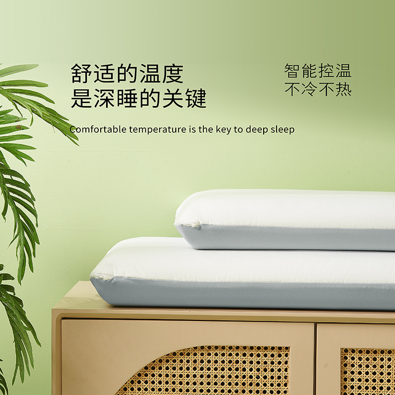 Picture of Slow Rebound Memory Pillow Double Memory Foam Pillow Zero Pressure Neck Pillow to Help Deepen Sleep Pillow Core