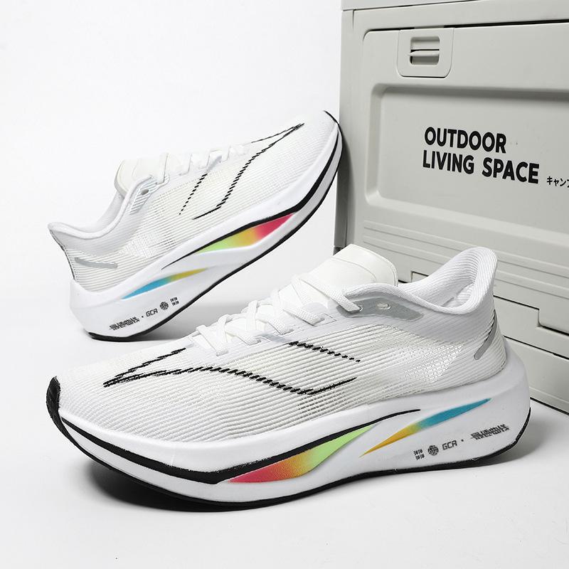 Feidian 4C carbon plate ultra-light students junior high school students running shoes men's breathable professional racing shock absorption big children's sneaker women