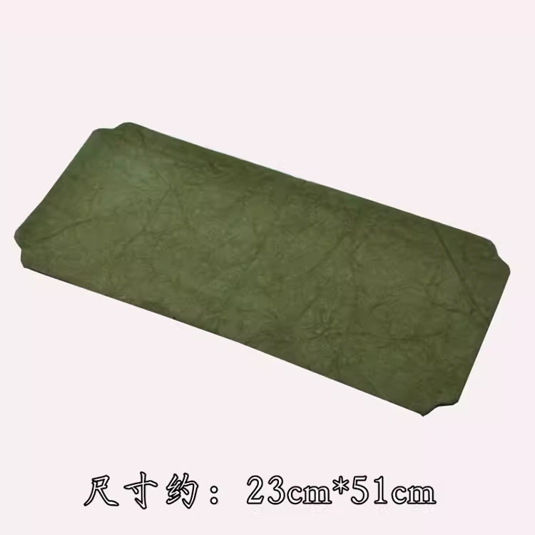 Picture of Handmade tie-dyed small tea mat solid color double-layer small tea shop high-end waterproof new Chinese Zen tea tray mat teapot mat small
